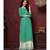 Women's Sea Green Cotton Slub Classy Designer Kurtis