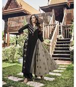 Women's Black & Grey Modal Jacquard Fancy Designer Kurtis