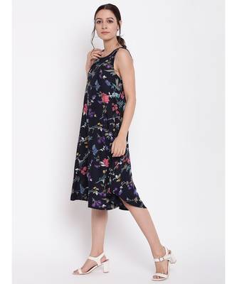 Blue Stem Flower Kurta Dress 2
