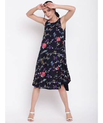 Blue Stem Flower Kurta Dress 6