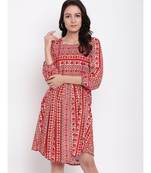 RK Print Gathered Dress