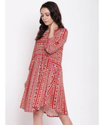 RK Print Gathered Dress 2