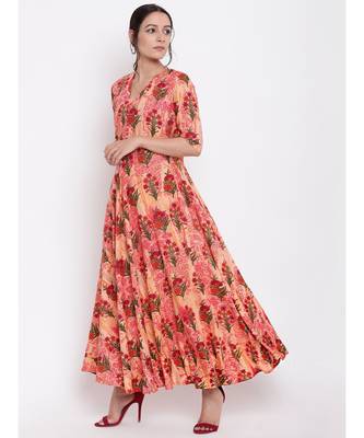 Pink Floral Button Dress 3
