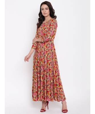 Beige Tie-up Dress 1