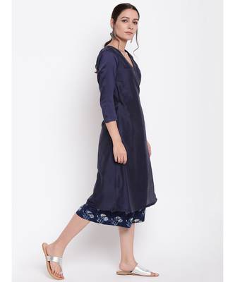 Blue Floral Angrakha Set 2