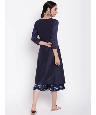 Blue Floral Angrakha Set 3