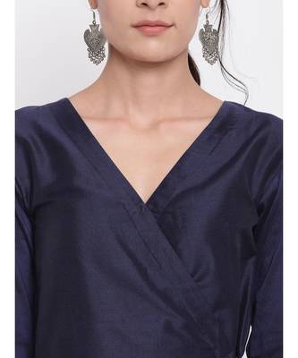 Blue Floral Angrakha Set 4