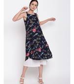 Blue Stem Flower Kurta Set