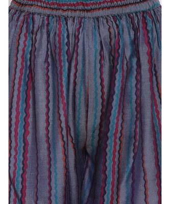 Blue Green Stripe Kurta Set 5