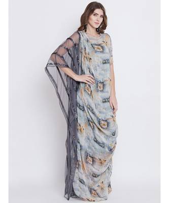 Demi in DrapeMaxi Kaftan 4