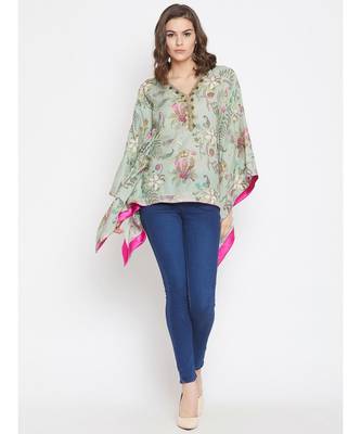 Floral Embellished Kaftan Top 2