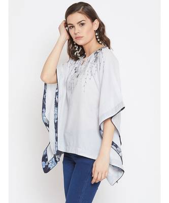 Grey Embellished Kaftan Top 3