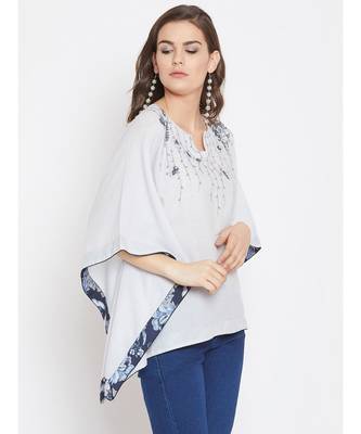 Grey Embellished Kaftan Top 4