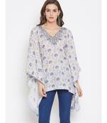 Candytuft Embellished Kaftan Top