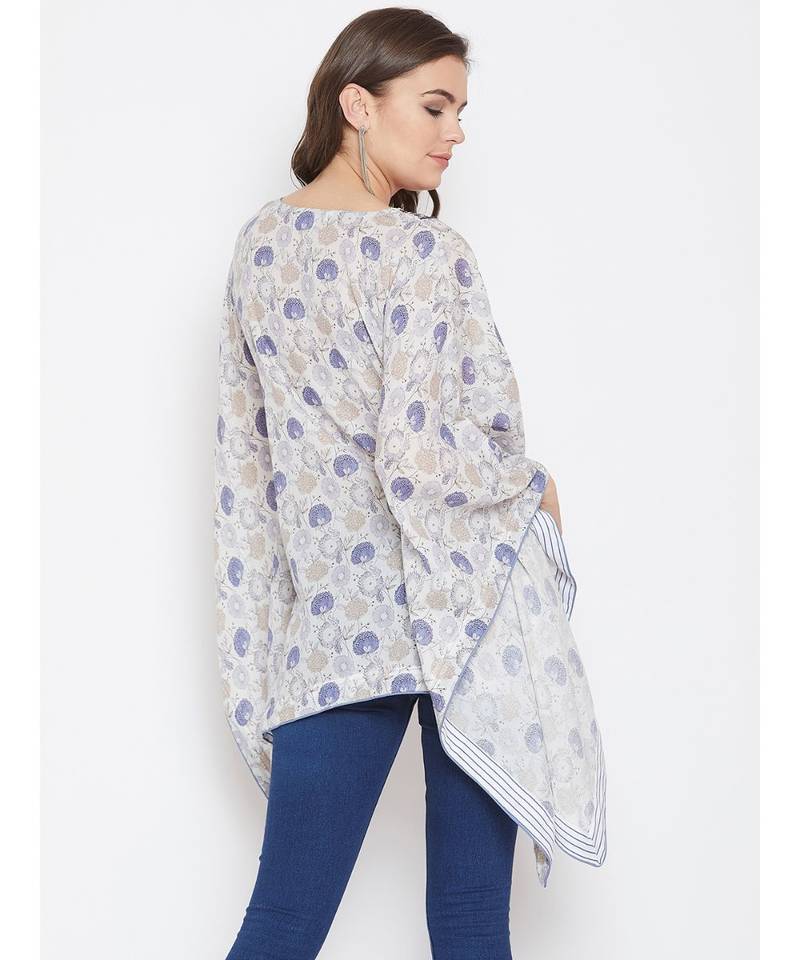 Candytuft Embellished Kaftan Top