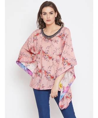 Pink Embellished Kaftan Top 1
