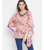Pink Embellished Kaftan Top
