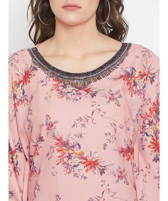 Pink Embellished Kaftan Top 6