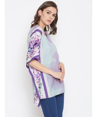 Floral Border Kaftan Top 4