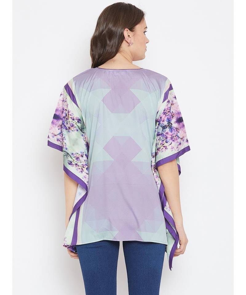 Floral Border Kaftan Top