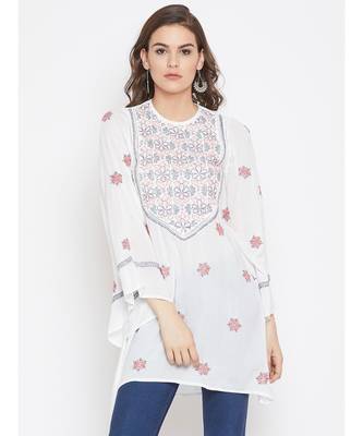 Chikan Embroidered Top 1