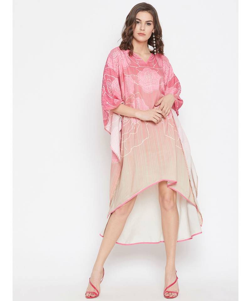 Rose Wire Hi-Low Kaftan Dress
