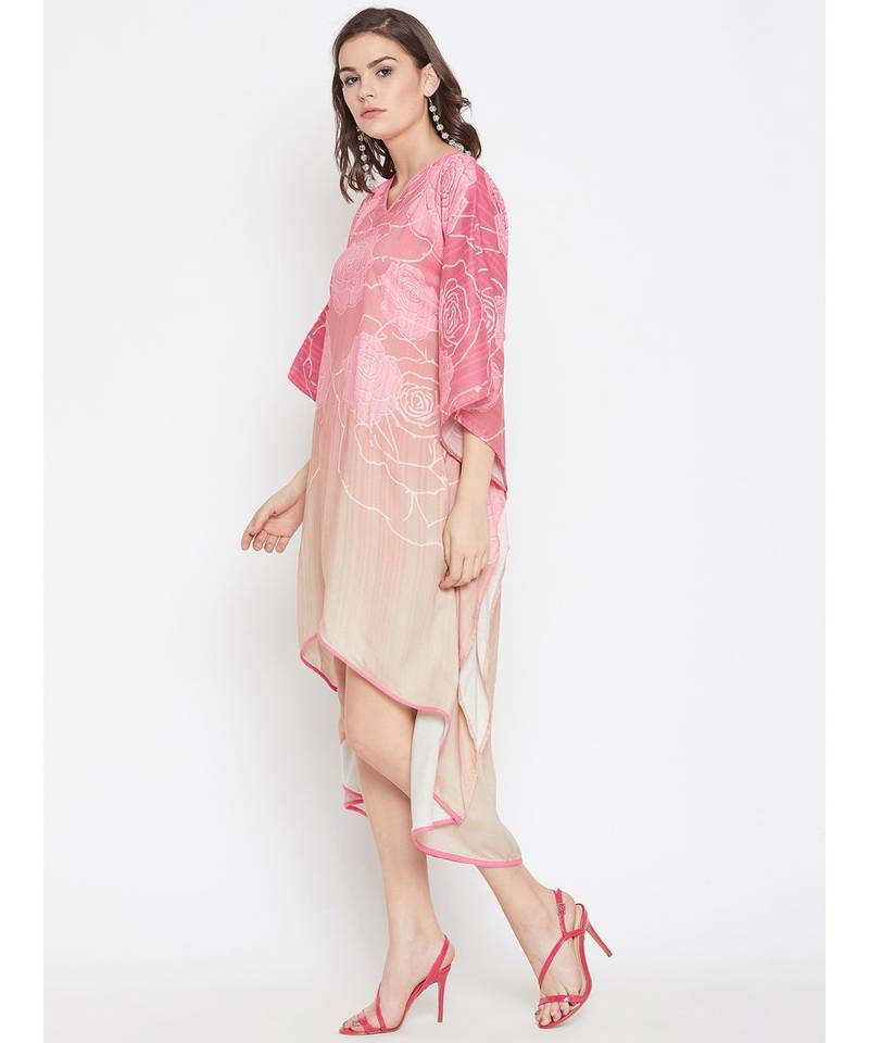 Rose Wire Hi-Low Kaftan Dress