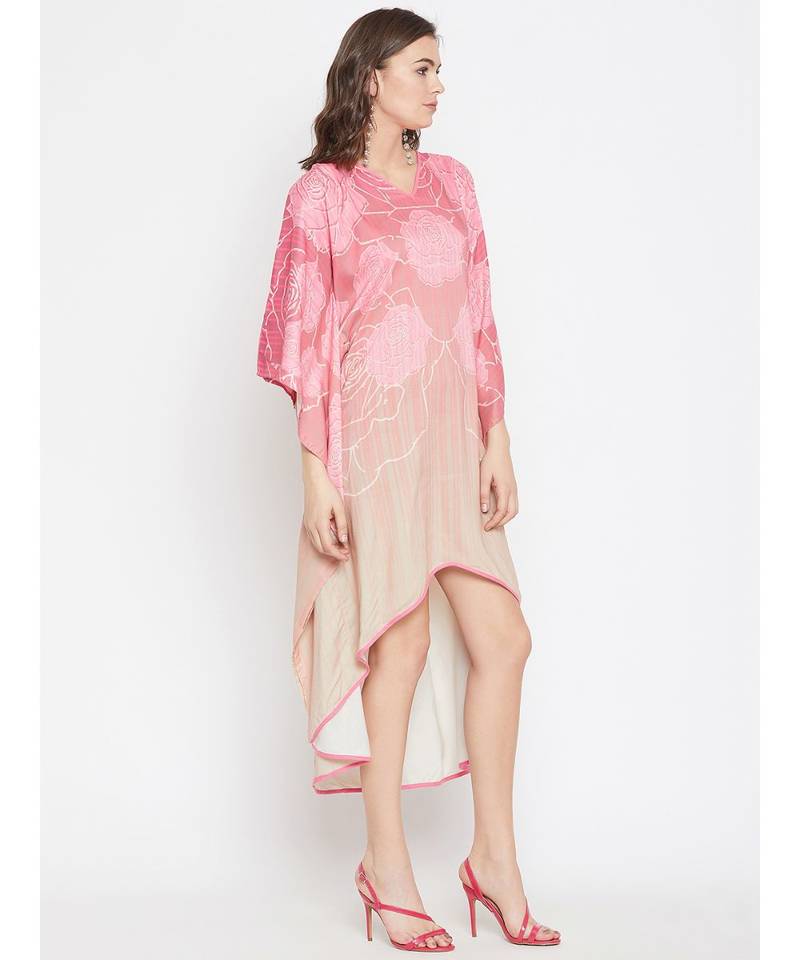 Rose Wire Hi-Low Kaftan Dress