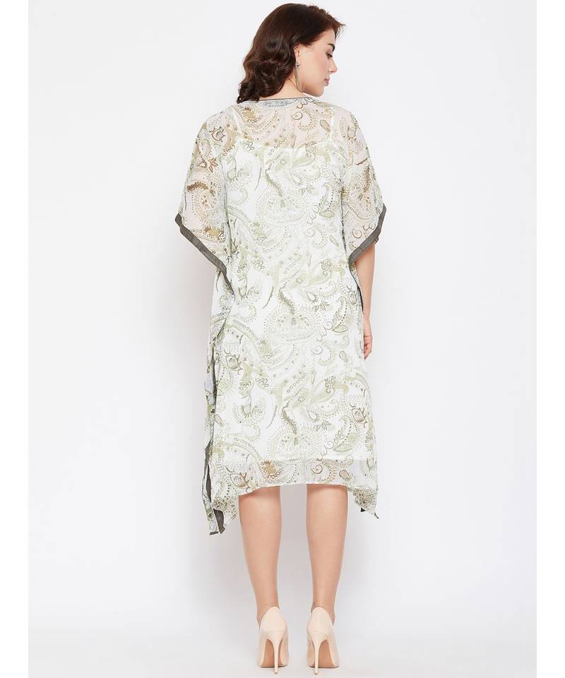 Pine Paisley Printed Kaftan