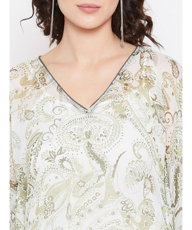 Pine Paisley Printed Kaftan