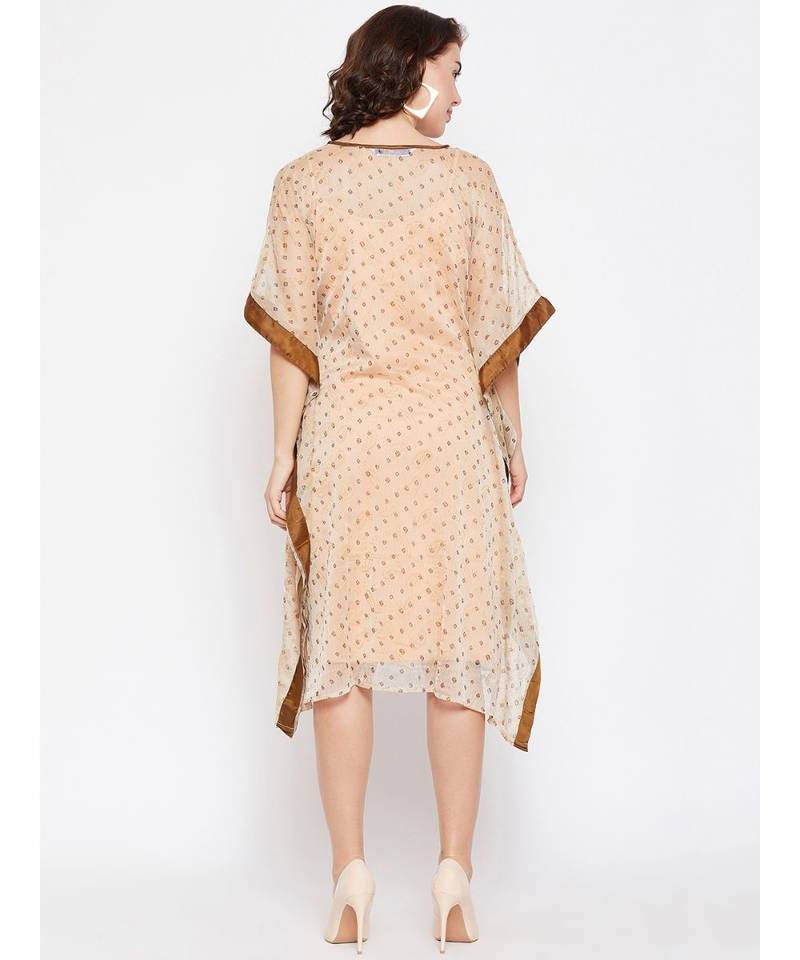 Polka Paisley Printed Kaftan