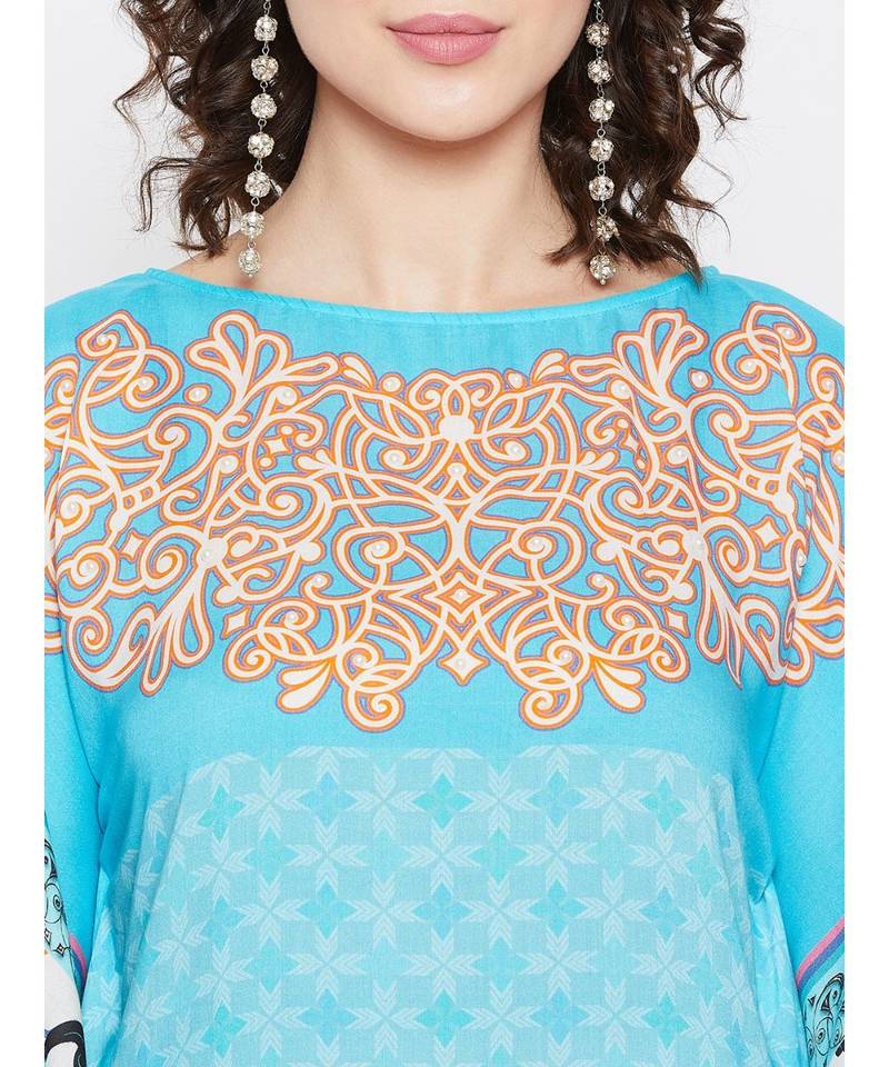 Ornamental Ponds Printed Kaftan