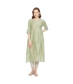 Green Elegance Chikankari Kurta