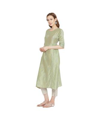 Green Elegance Chikankari Kurta 4