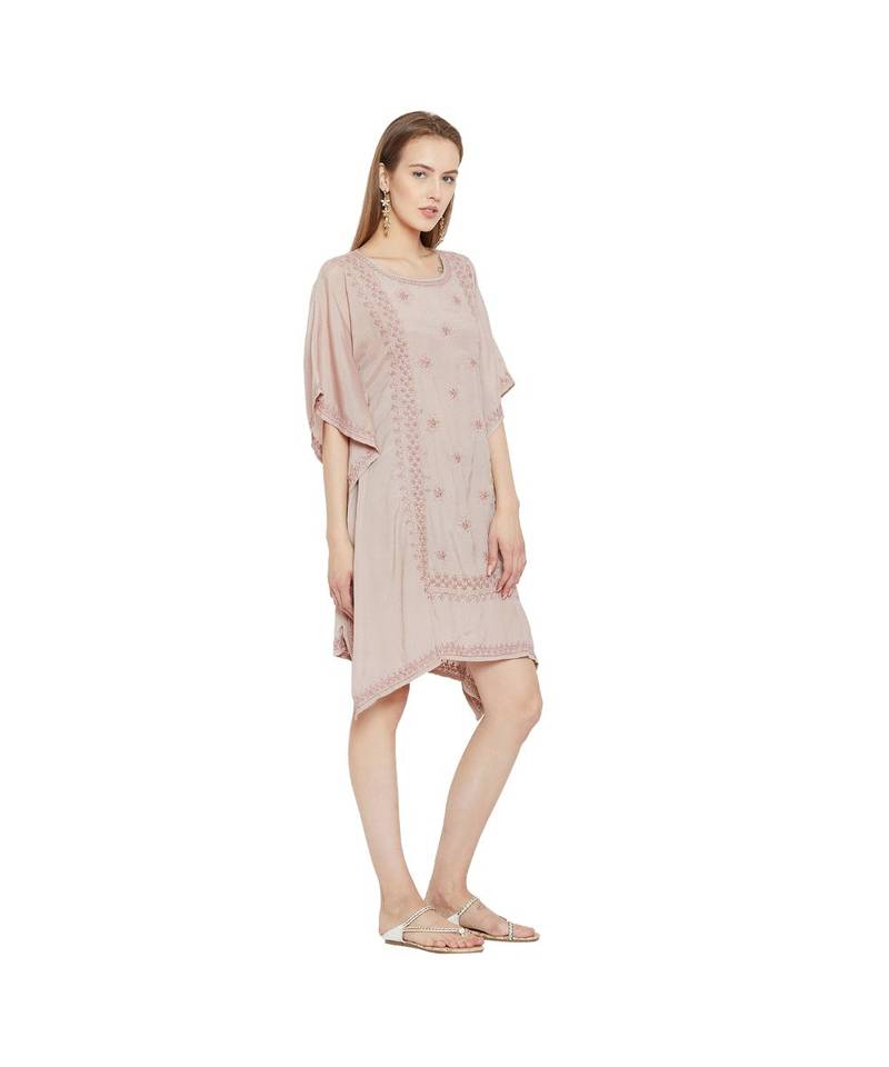 Mauve Charm Chikankari Dress