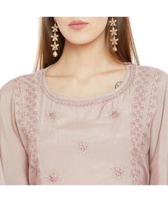 Mauve Charm Chikankari Dress 6