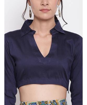 Grid Blue Skirt Top Set 4