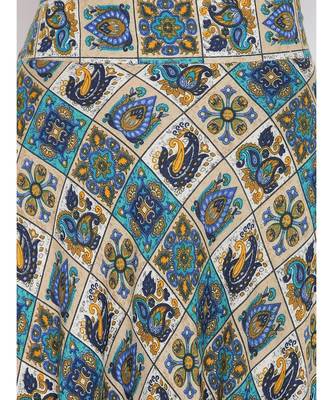 Grid Blue Skirt Top Set 5