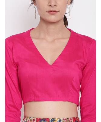 Grid Pink Skirt Top Set 4