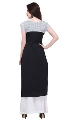 Multicolor Printed Crepe kurti 1