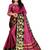 Pink Printed Cotton Silk Saree With Blouse