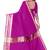 Pink Printed Cotton Silk Saree With Blouse