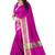 Pink Printed Cotton Silk Saree With Blouse