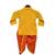 Yellow Kurti with Orange Leheriya Dhoti