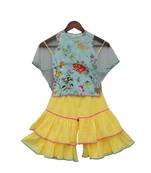 Printed Kurti with Cape & Sharara