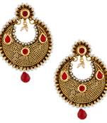 Maroon earrings