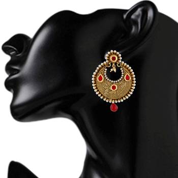 Maroon earrings 2