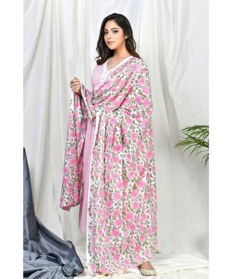 Itrat Stripe set with embroidered pants and floral dupatta 3