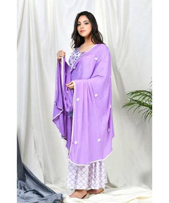 Nadia Applique Flowers dupatta 2