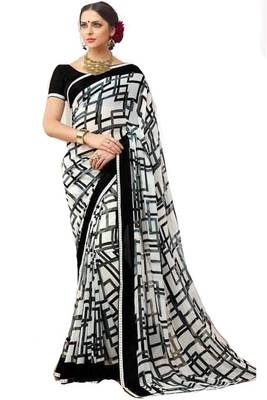 Khaatu Bagru Print Cotton Mulmul Saree With Blouse 1